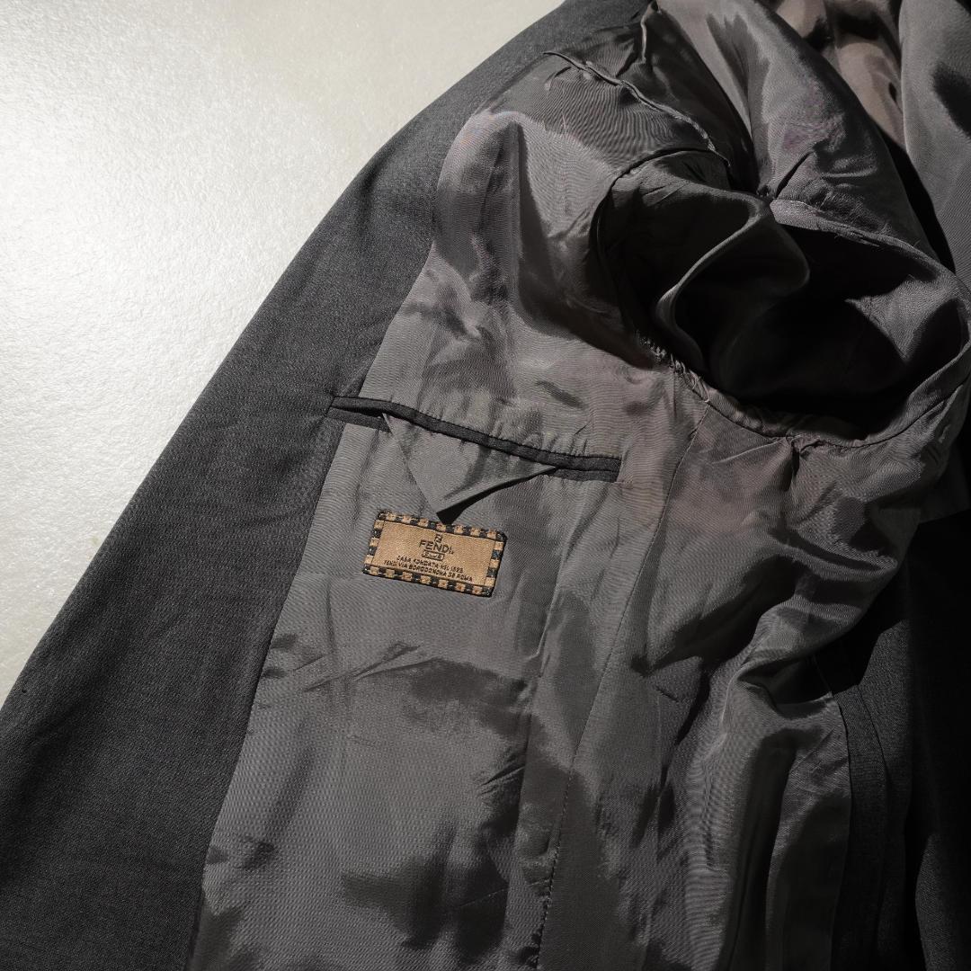 FENDI シングルセットアップスーツ 無地 グレー/AZ85