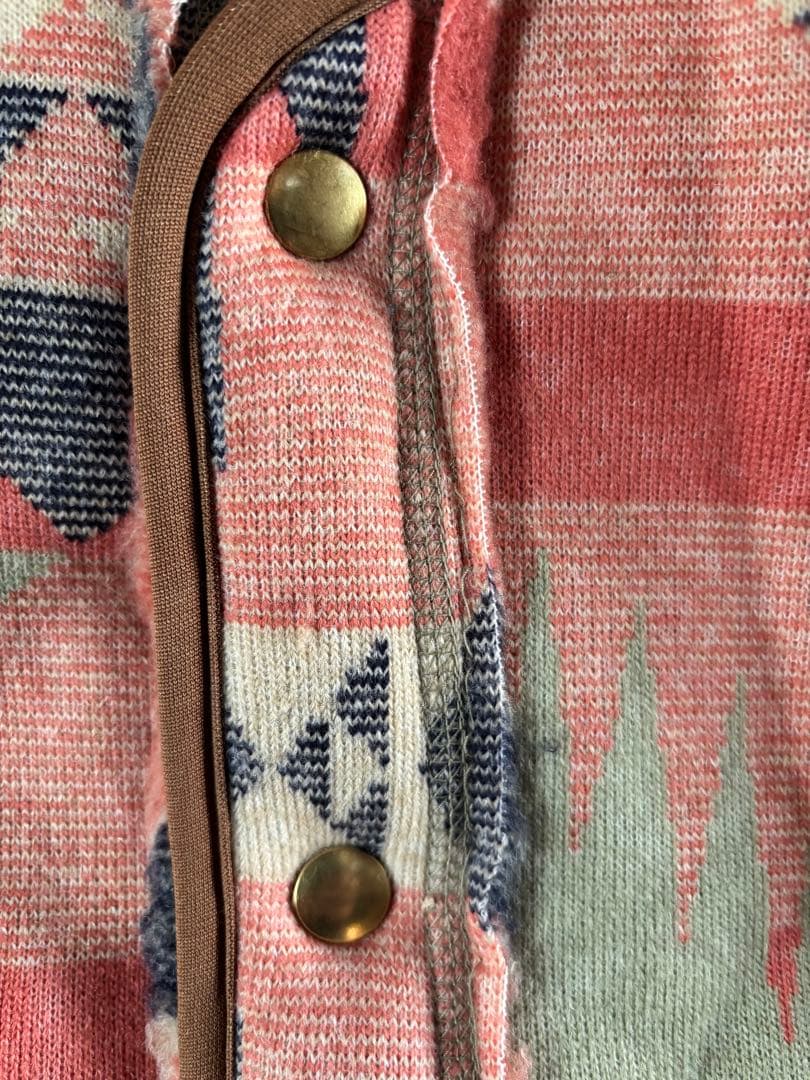 キャピタル KAPITAL ボアライニング ベスト ネイティブ柄