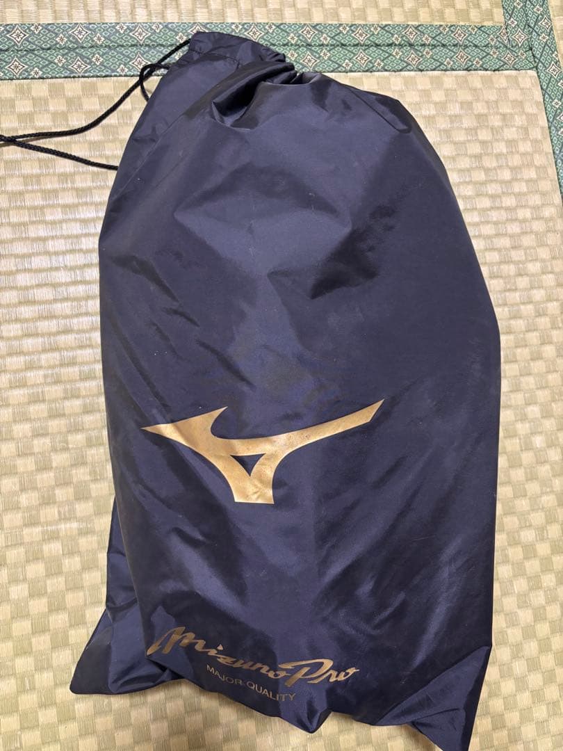 MizunoPro キャッチャー用プロテクター ネイビー/シルバー