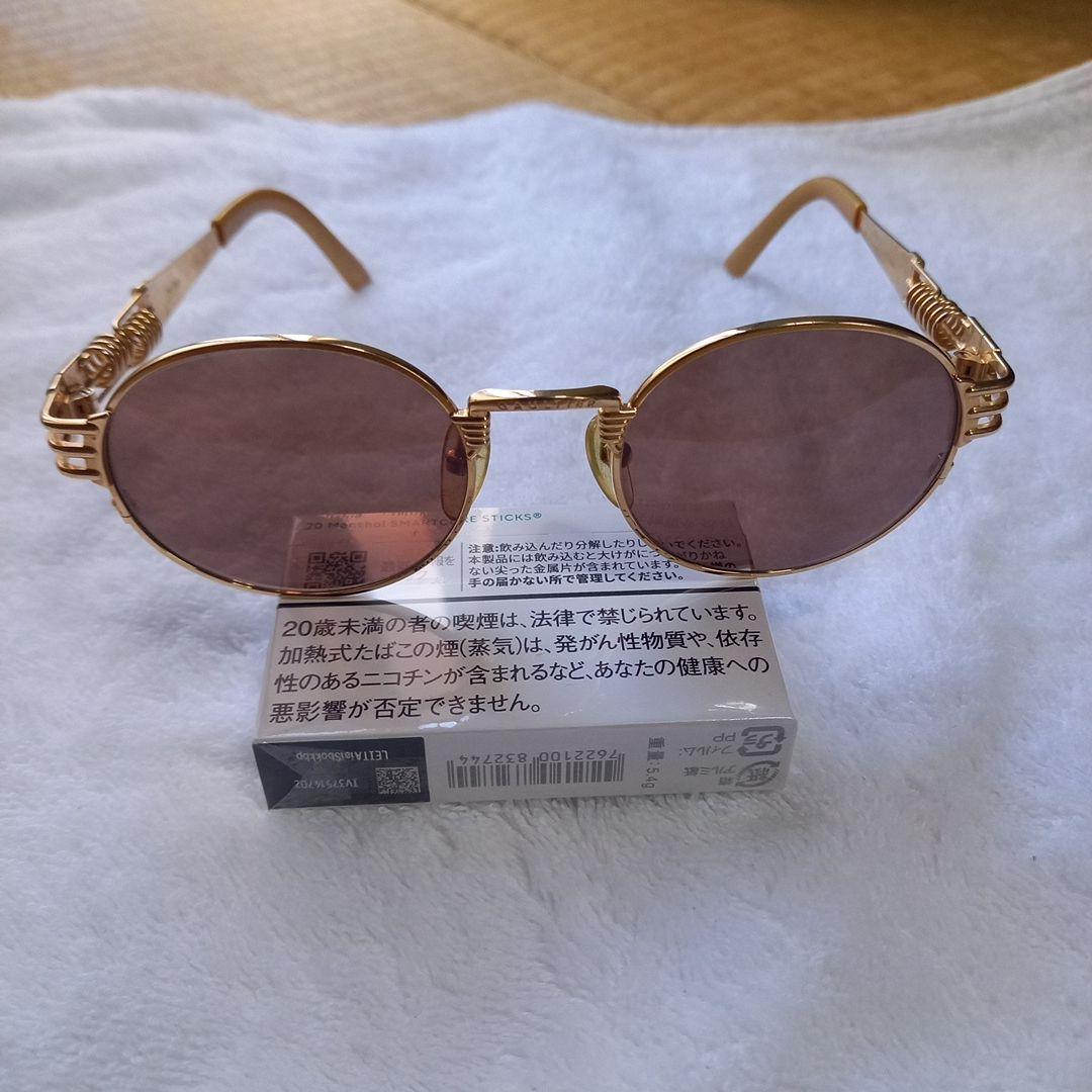 Jean Paul Gaultier ゴールドオーバルサングラス