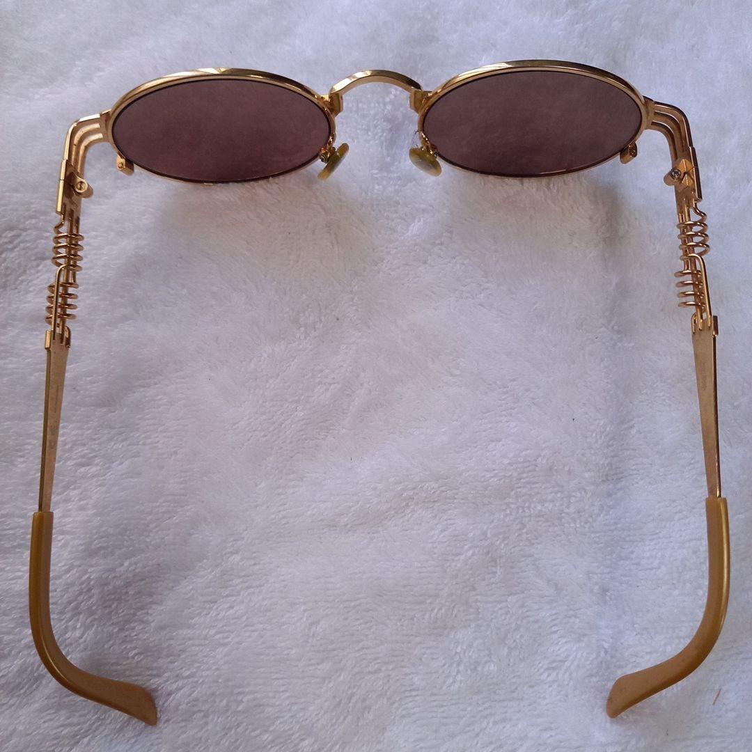 Jean Paul Gaultier ゴールドオーバルサングラス