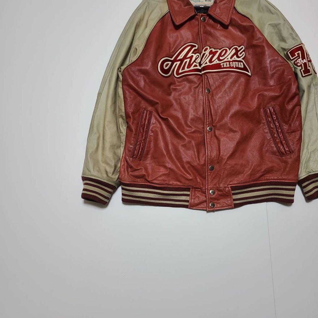 t*＊様 AVIREX ゴーラーズ レザージャケット 75周年記念 黒 2XL