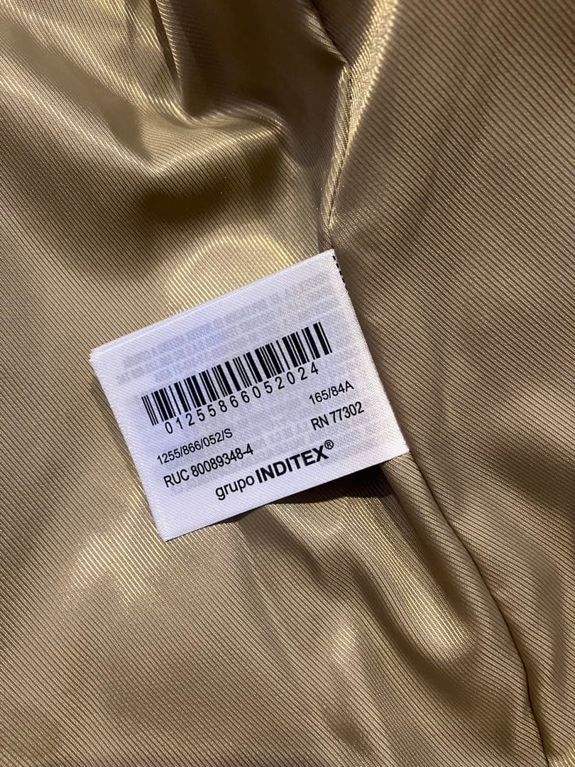 ZARA ファージャケット　フード付きコート　S フェイクファー