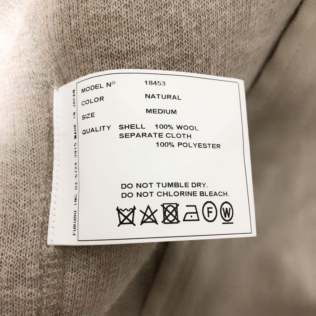 YAECA / ヤエカ　ユニセックス ウール　フルジップアップ　ボアベスト