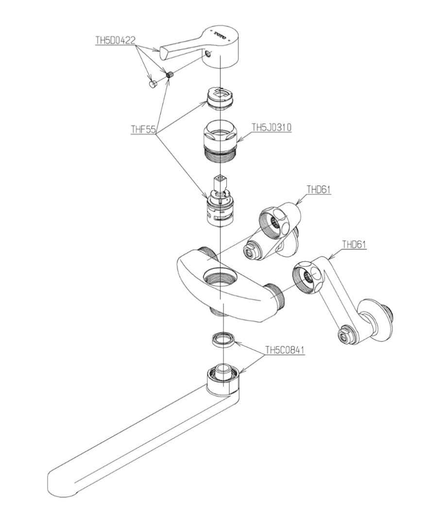 TOTO TK50311J シングルレバー混合水栓