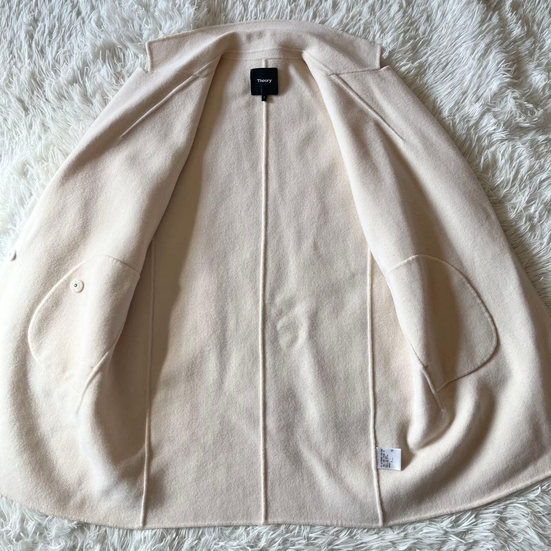 美品✨ セオリー カシミヤ混チェスターコート ダブルフェイス 定価7.4万円 S