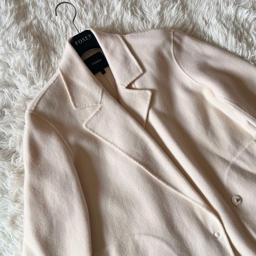 美品✨ セオリー カシミヤ混チェスターコート ダブルフェイス 定価7.4万円 S