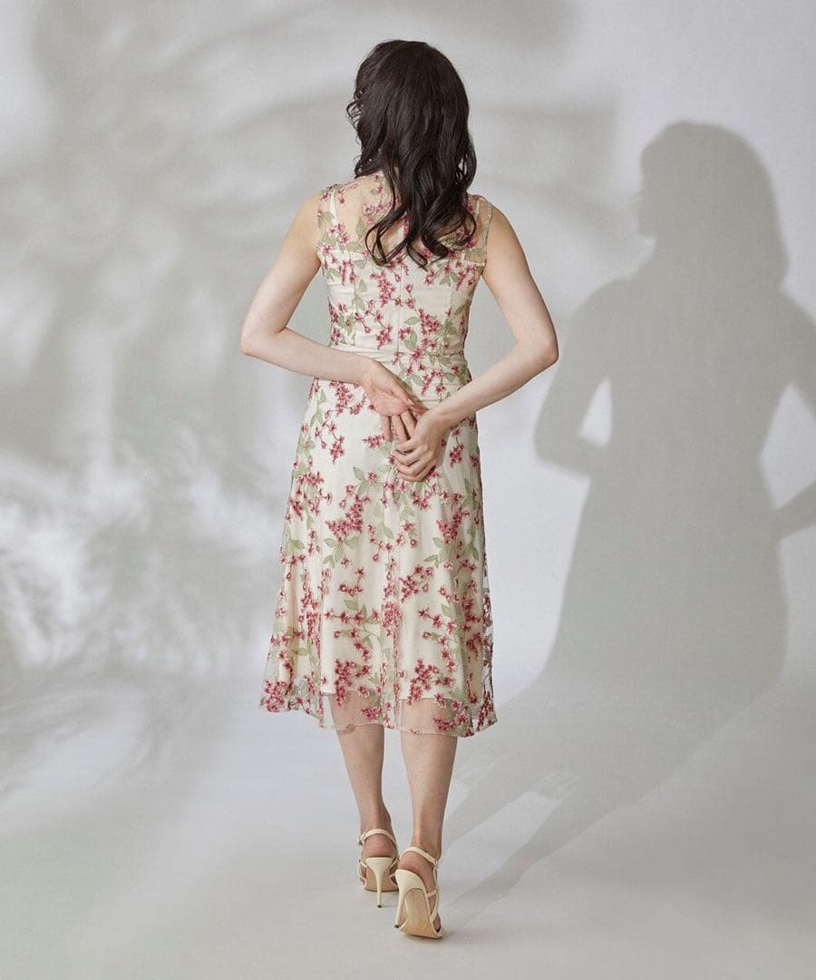 グレースコンチネンタル ドレス ワンピース スモールフラワーフレアドレス