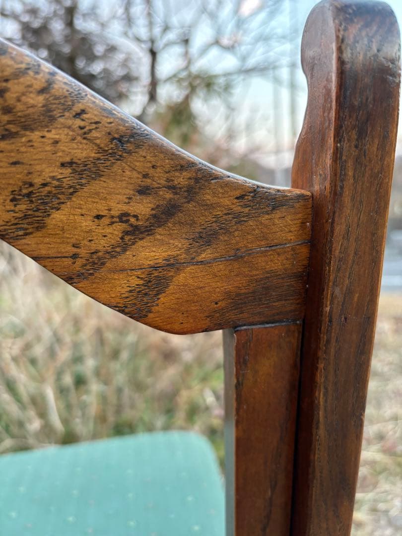 三越ブルージュ/カントリーハウス　ダイニングチェア③ヴィンテージ　オーク材