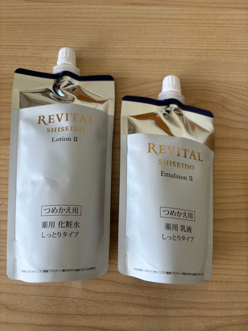 資生堂　リバイタル　化粧水　乳液　詰め替えセット