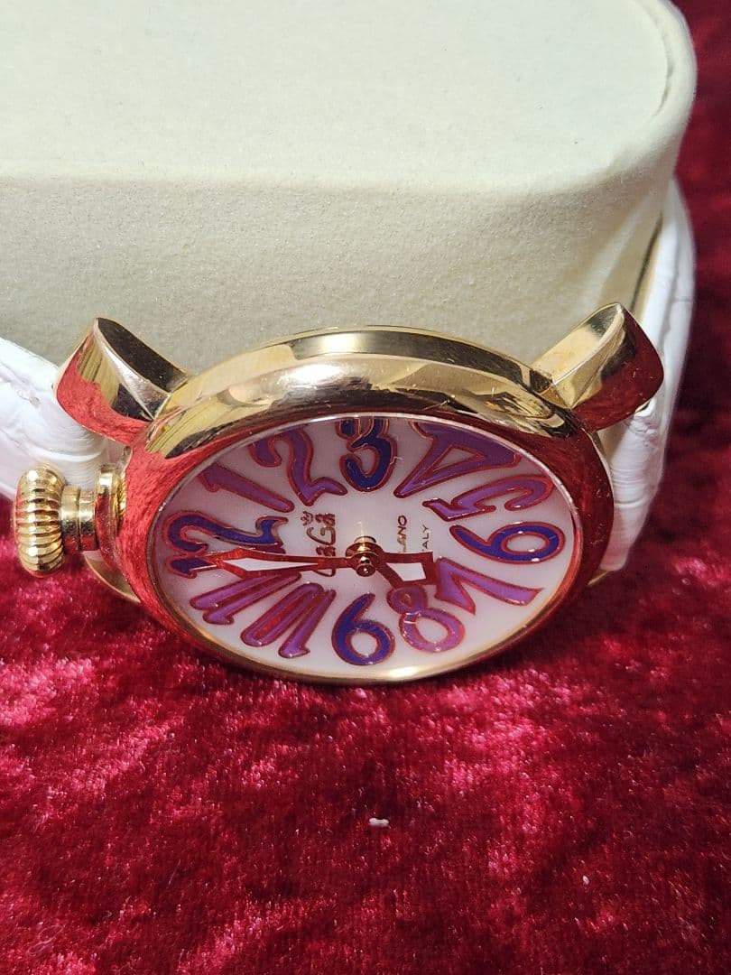 箱付 ガガミラノ マヌアーレ 5021 QZ シェル文字盤