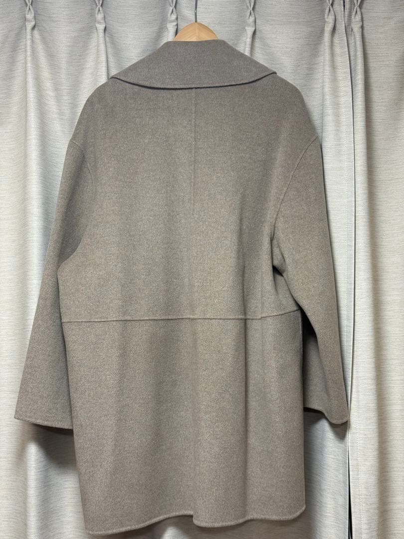 noble Super160sリバーミドルコート　ベージュ