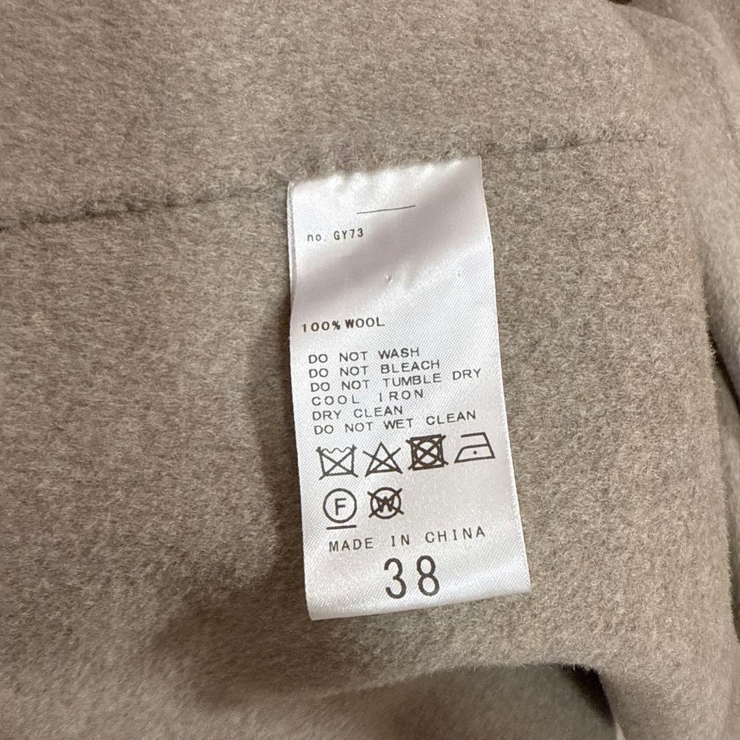 noble Super160sリバーミドルコート　ベージュ