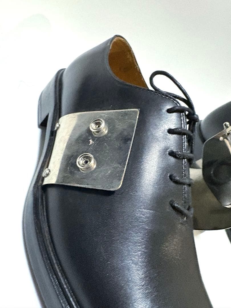 レア ジバンシGivenchy 2013awメタルプレートドレスシューズ42美品