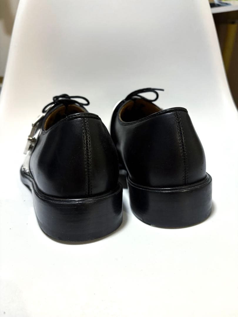 レア ジバンシGivenchy 2013awメタルプレートドレスシューズ42美品