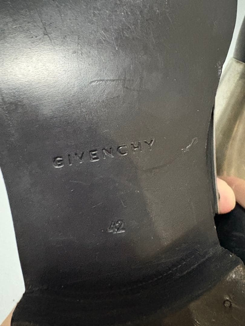 レア ジバンシGivenchy 2013awメタルプレートドレスシューズ42美品