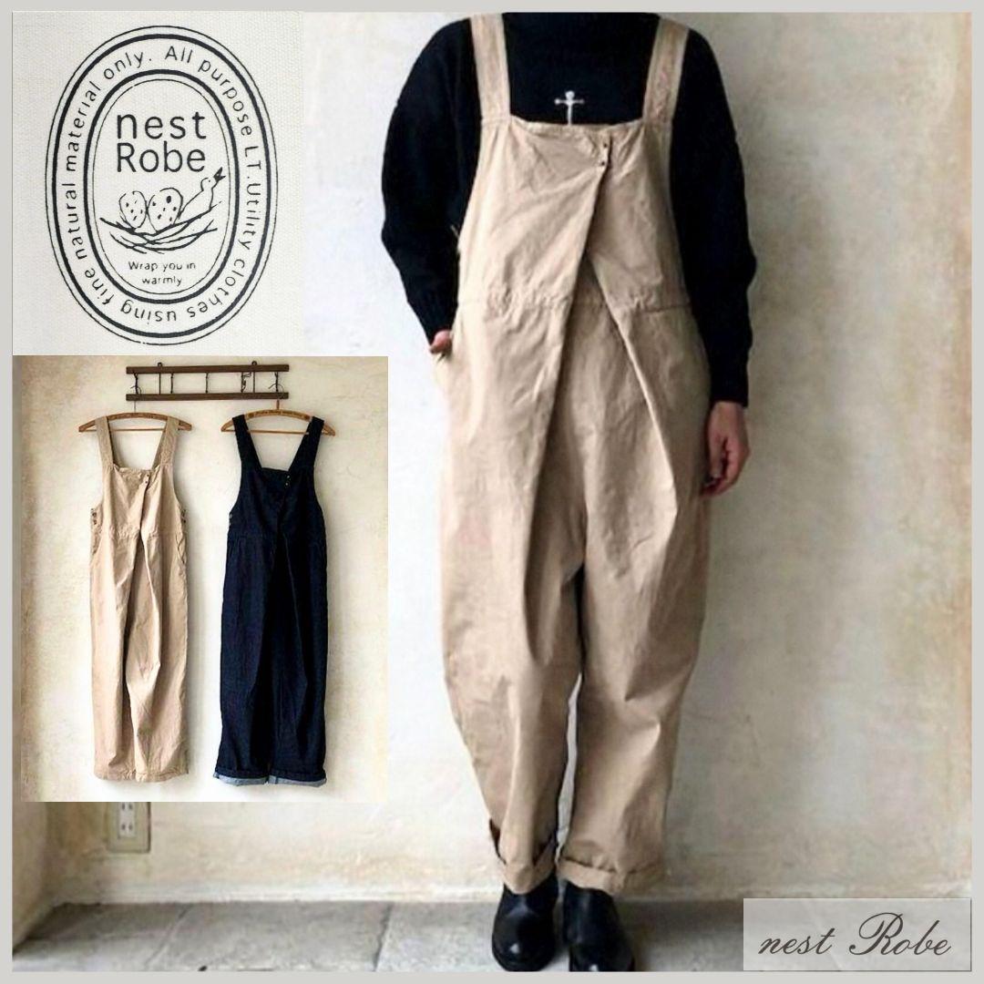 ala様 nest Robe ネストローブ❦サロペット チノフロントホック