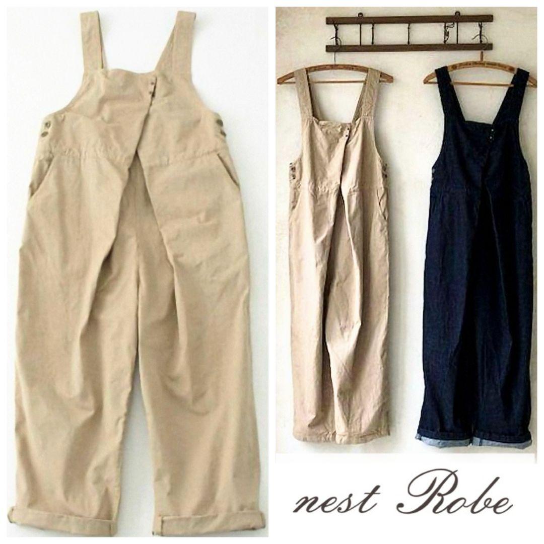 ala様 nest Robe ネストローブ❦サロペット チノフロントホック