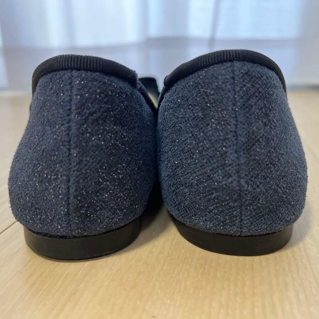 ランバンオンブルー/パンプス/フラット/ラメ/23cm