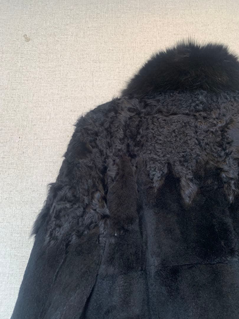 リアルミックスファー　100% ブラック