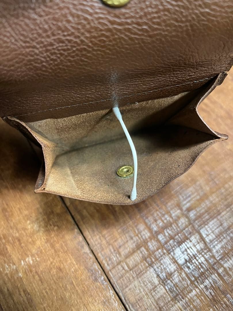 IL BISONTE★ウォレット ダークブラウン/折り財布/こげ茶