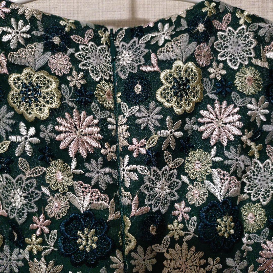 【美品】TOCCA 花柄刺繍 ノースリーブワンピース　ドレス 130