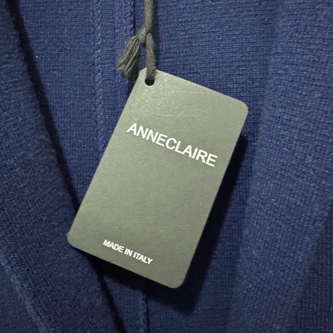 ★新品★イタリア　ANNECLAIRE　エクストラファインメリノ　ウールコート