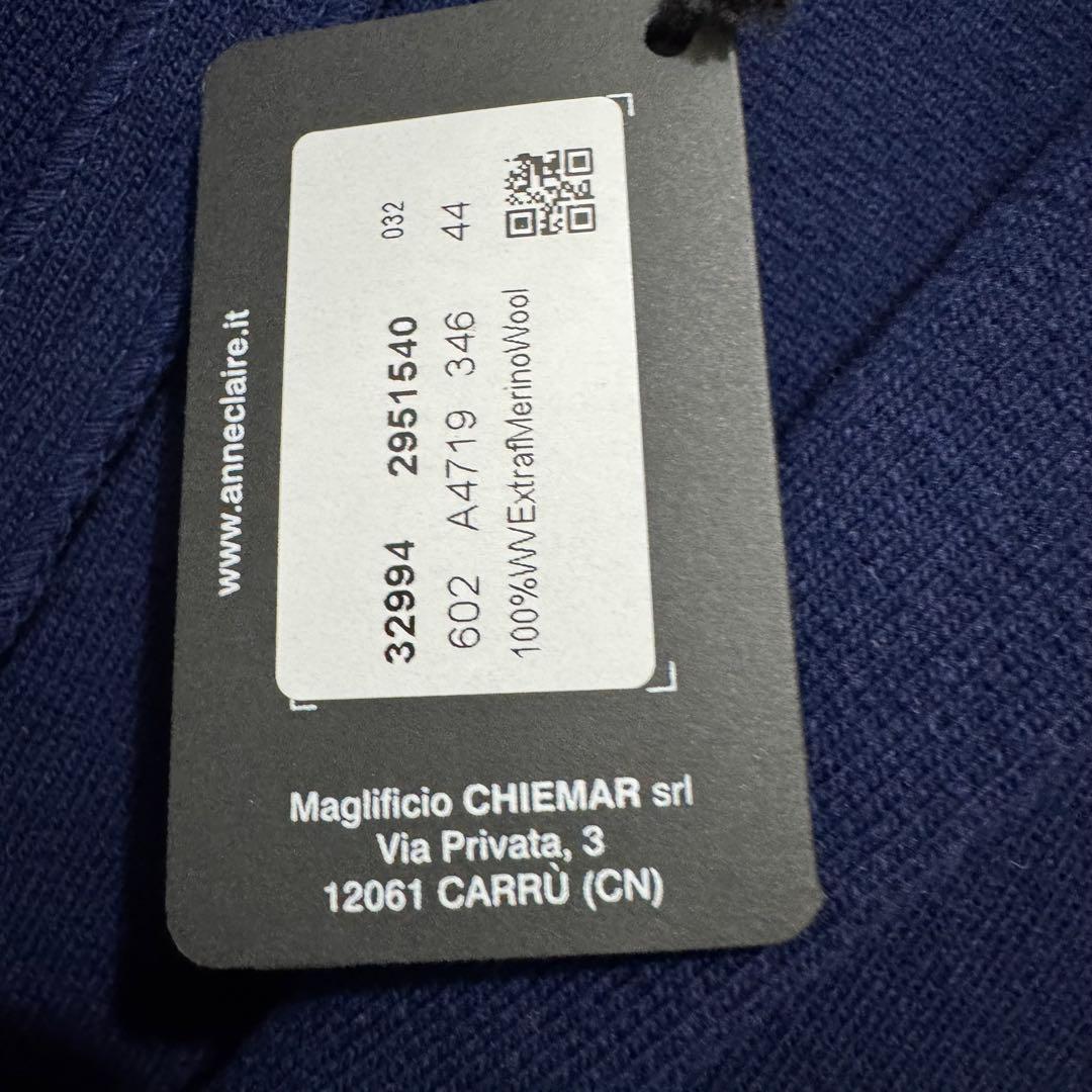 ★新品★イタリア　ANNECLAIRE　エクストラファインメリノ　ウールコート