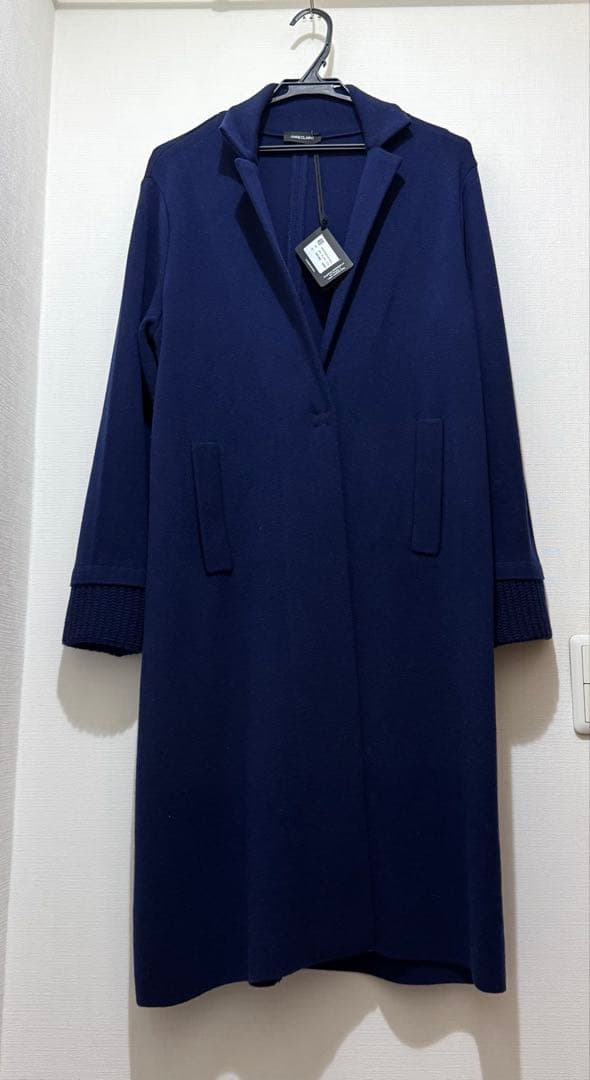 ★新品★イタリア　ANNECLAIRE　エクストラファインメリノ　ウールコート