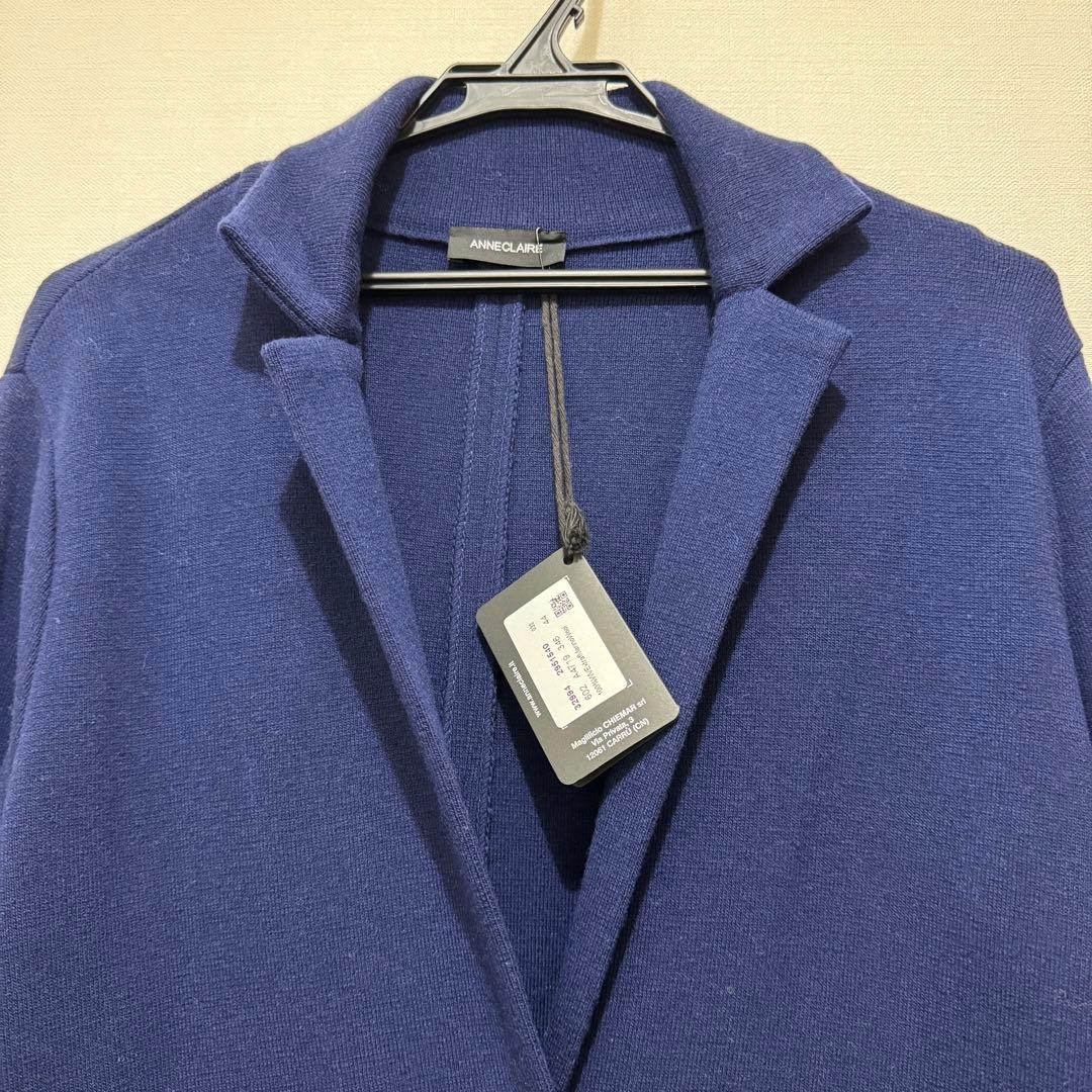 ★新品★イタリア　ANNECLAIRE　エクストラファインメリノ　ウールコート