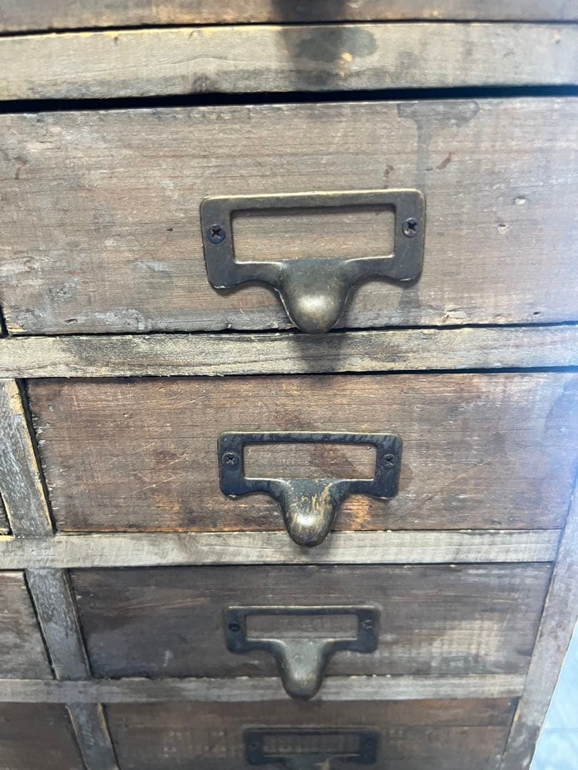 アンティーク　引き出し　チェスト　薬箱　木製　ビンテージ　小物入れ　20杯