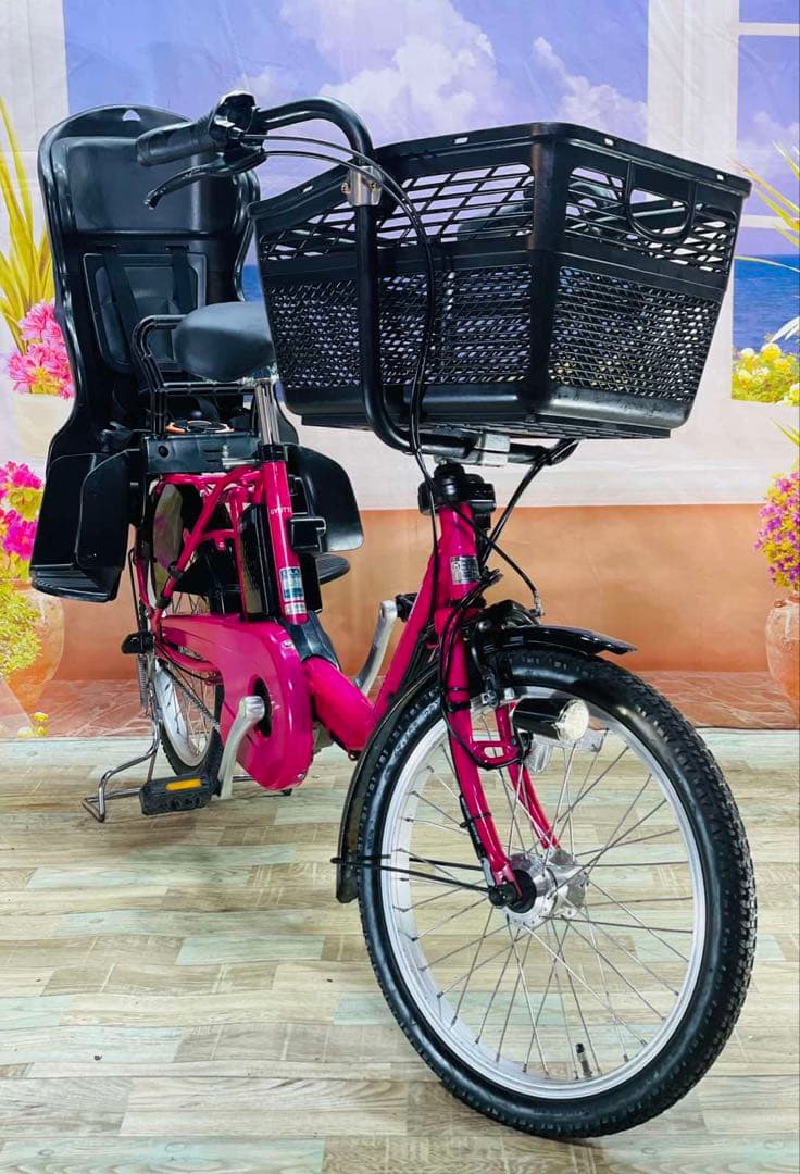 人気モデル！ギュット⭐️12AHパナソニック子供乗せ電動アシスト自転車Y3134