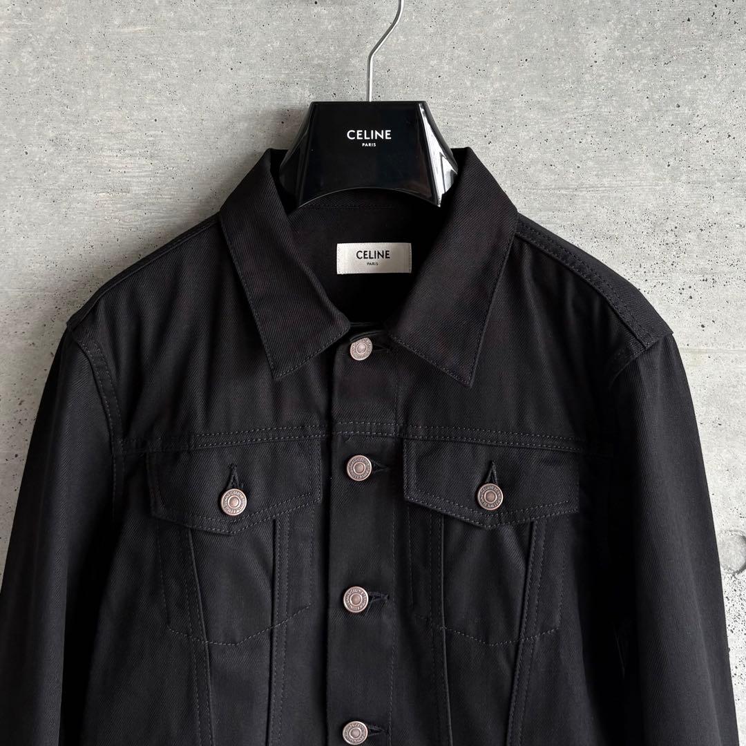 極美品 CELINE デニムトラッカージャケット ブラック S