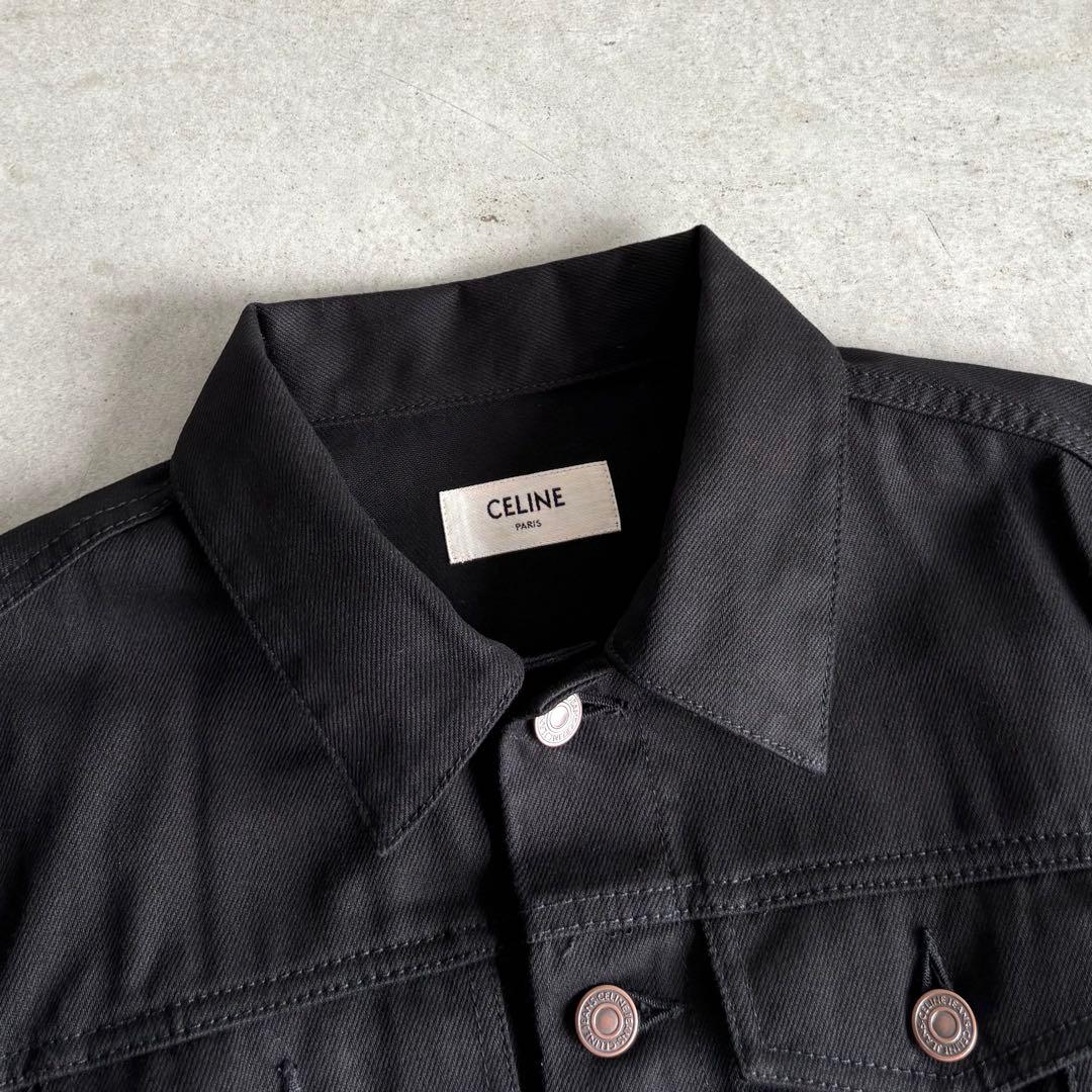 極美品 CELINE デニムトラッカージャケット ブラック S