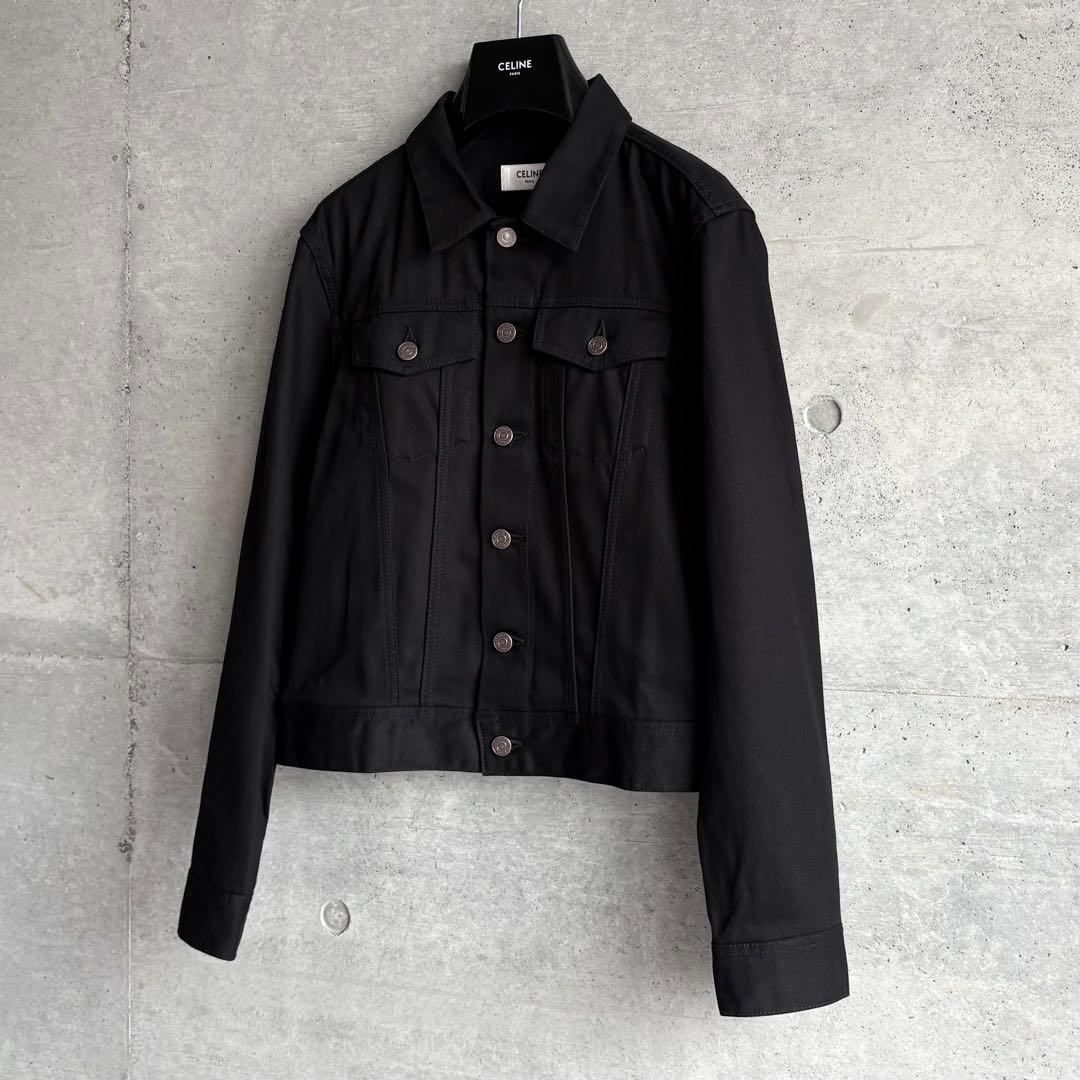 極美品 CELINE デニムトラッカージャケット ブラック S