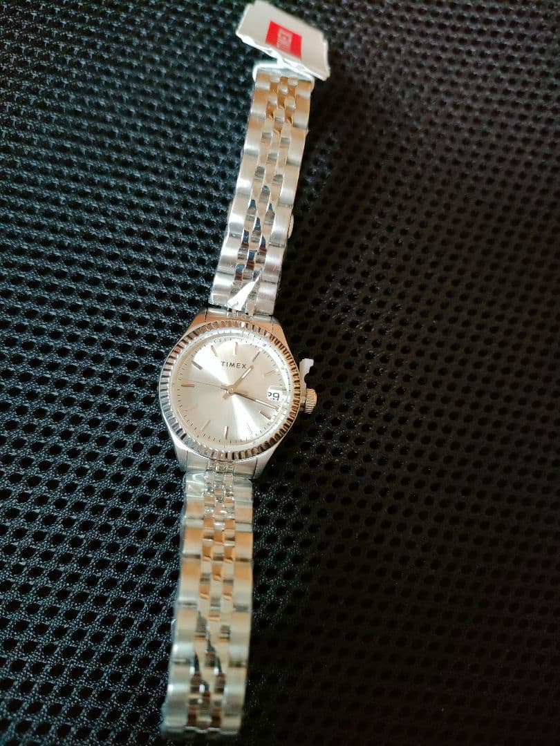 TIMEX シルバー アナログ腕時計