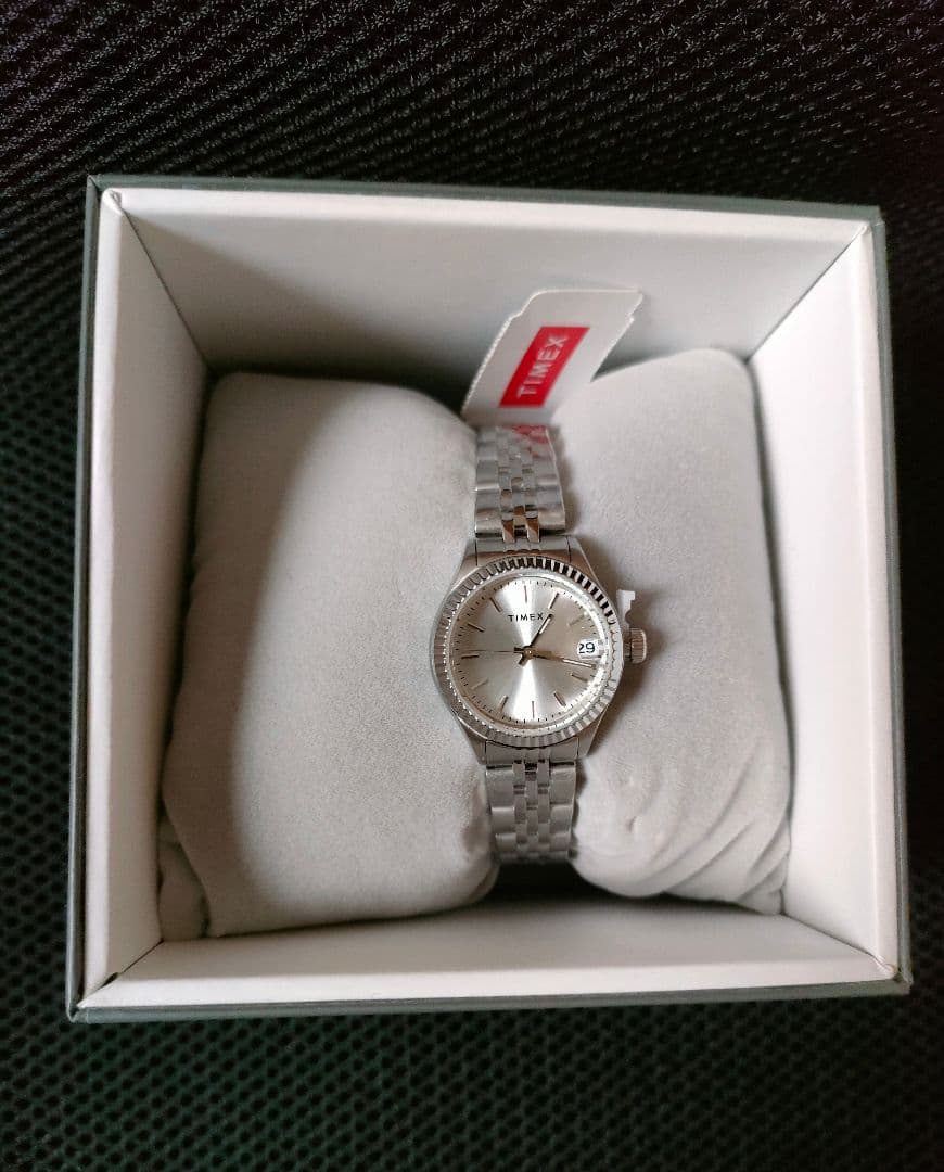 TIMEX シルバー アナログ腕時計