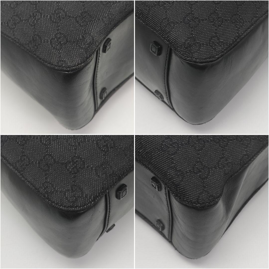 極美品✨グッチ　トートバッグ　GG柄　ブラック　黒