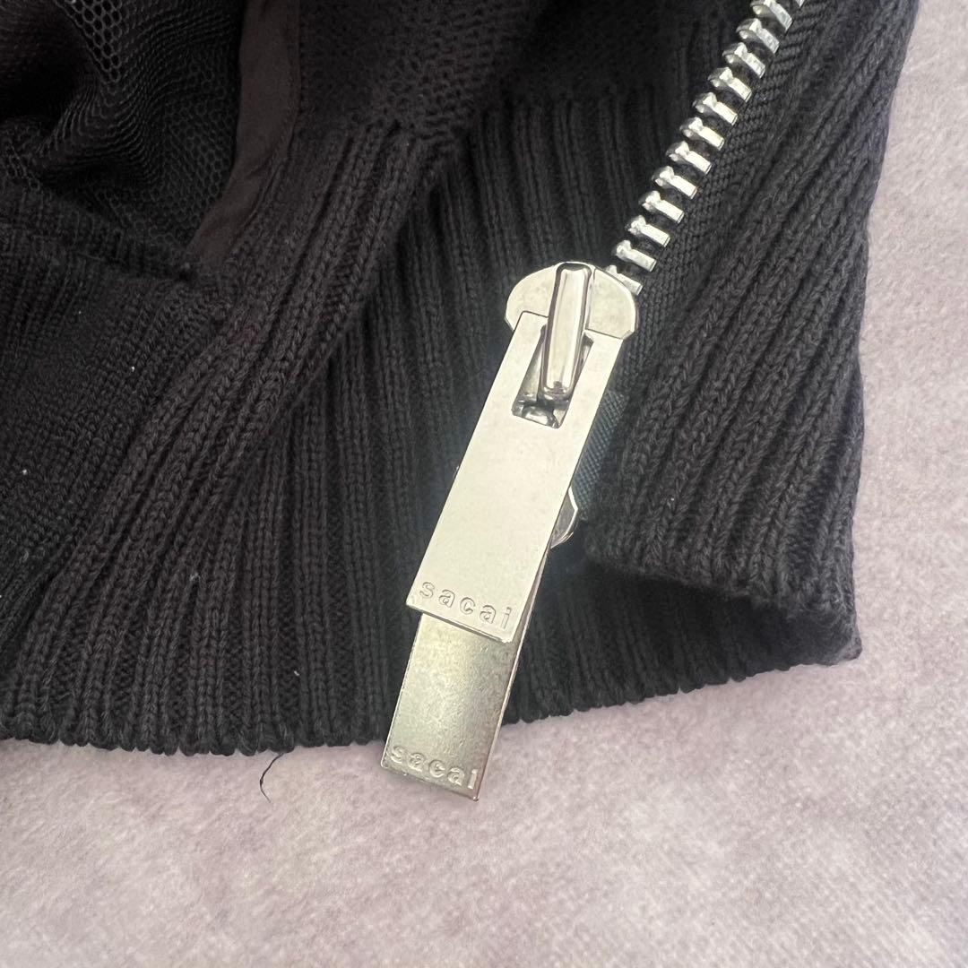 sacai 19AW MA-1 ドッキングジャケット オールブラック 希少