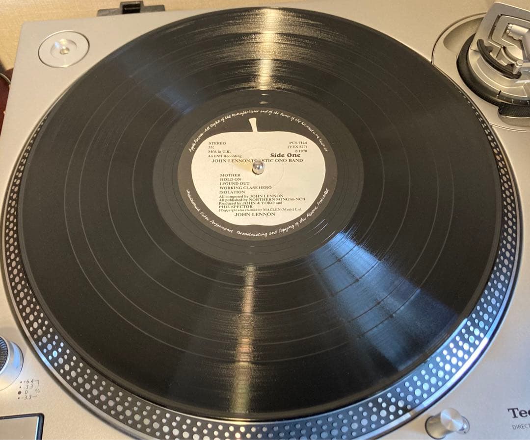 ジョン・レノン/ジョンの魂/超初期盤/UKオリジナルLPレコード