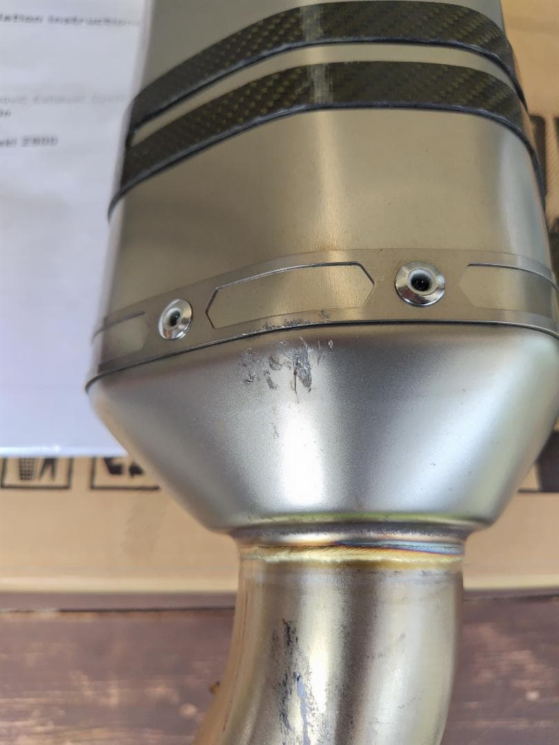 akiZ900（2021モデル）用AKRAPOVICチタンサイレンサ