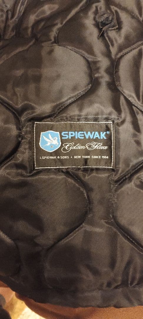 t*1様 SPIEWAK　N-3B フライトジャケット ブラック ファー付き　1