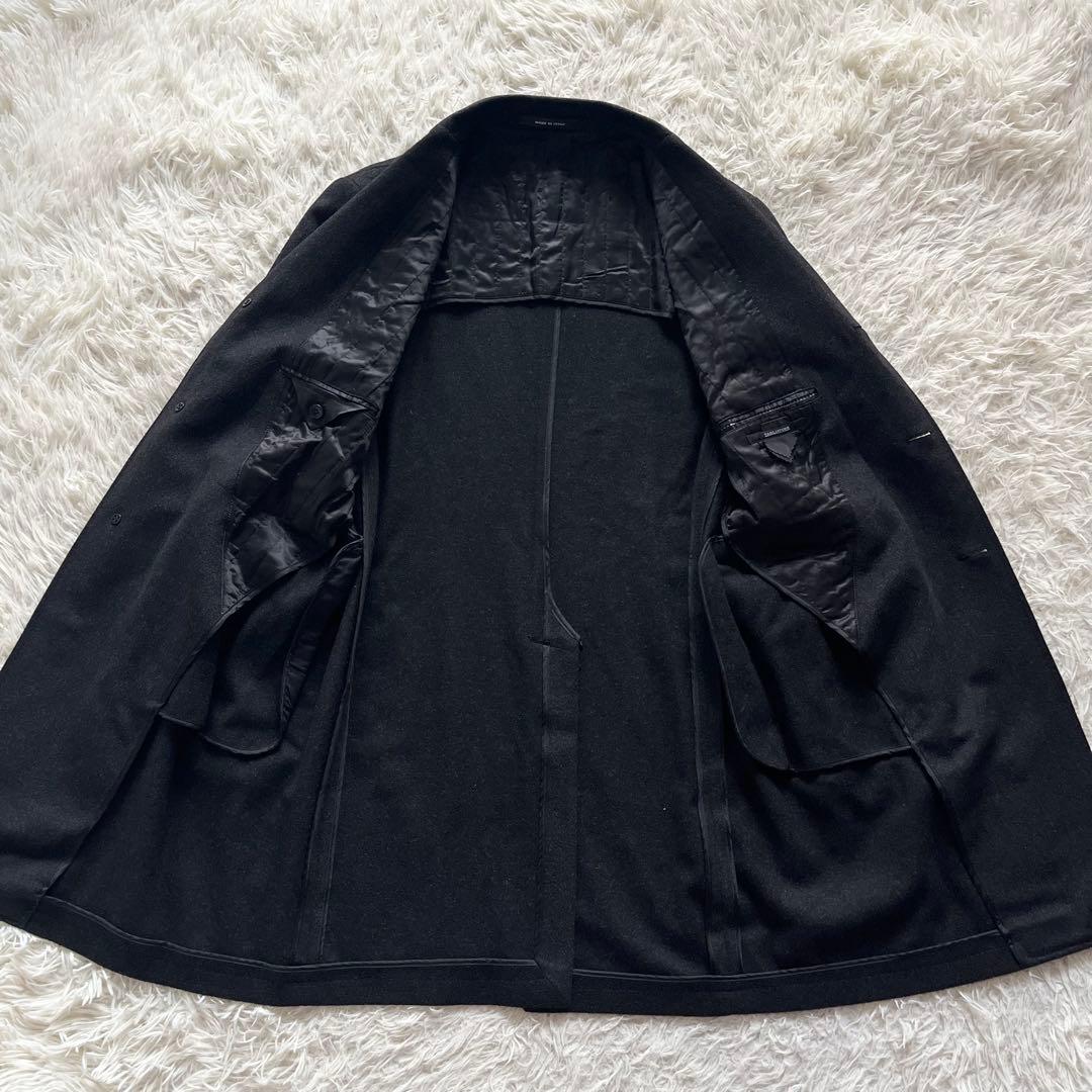 <美品>TAGLIATORE ダークグレー ウール チェスターコート サイズ50