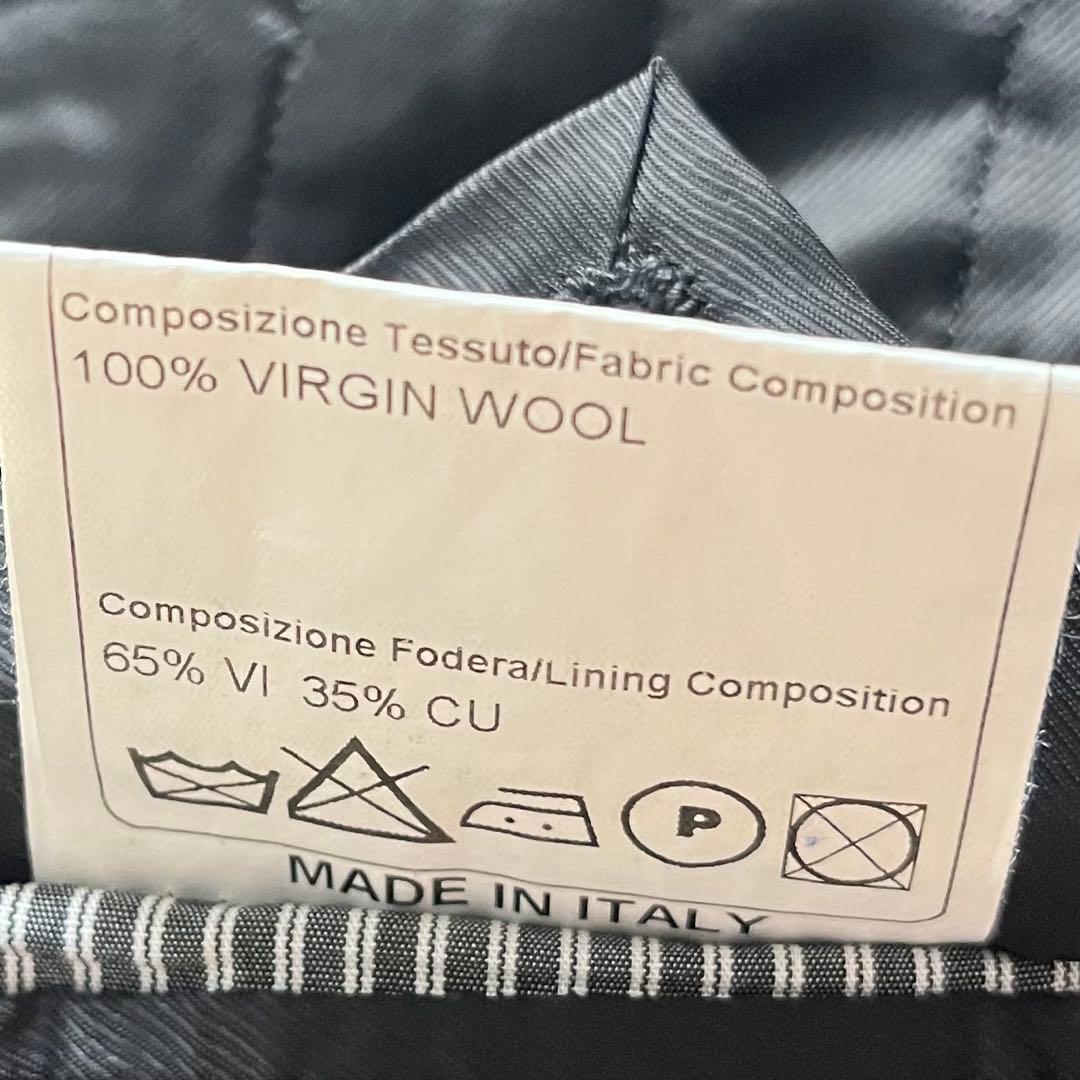 <美品>TAGLIATORE ダークグレー ウール チェスターコート サイズ50