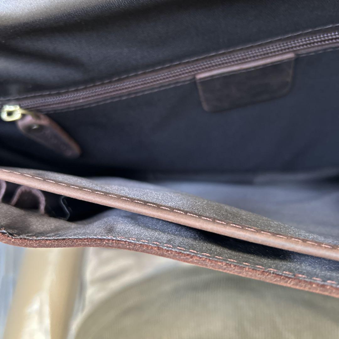 レザー ビジネスバッグ ブラウン