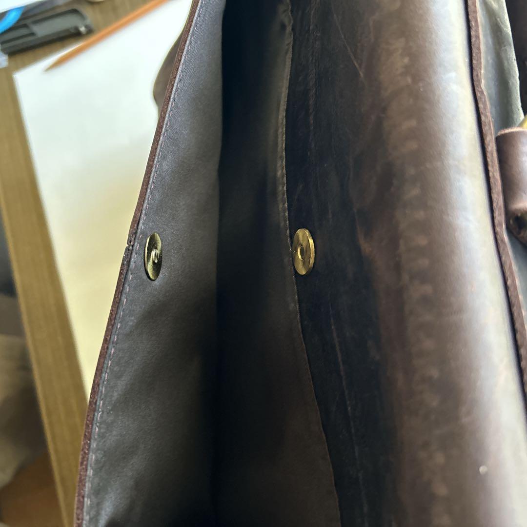 レザー ビジネスバッグ ブラウン