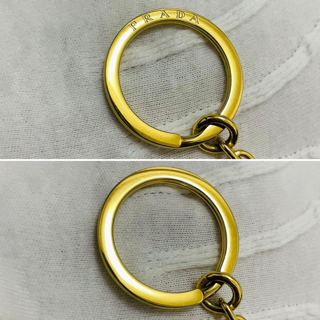 極美✨付属完備✨PRADA キーリング付 キーケース ケース ブラック