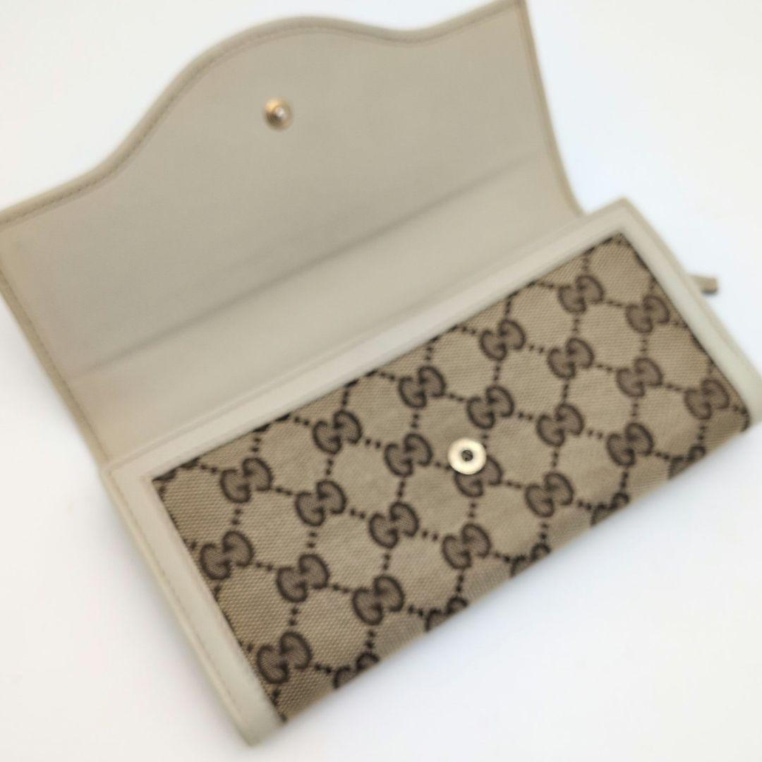 GUCCIグッチ 長財布 GG柄 インターロッキング ロゴ金具