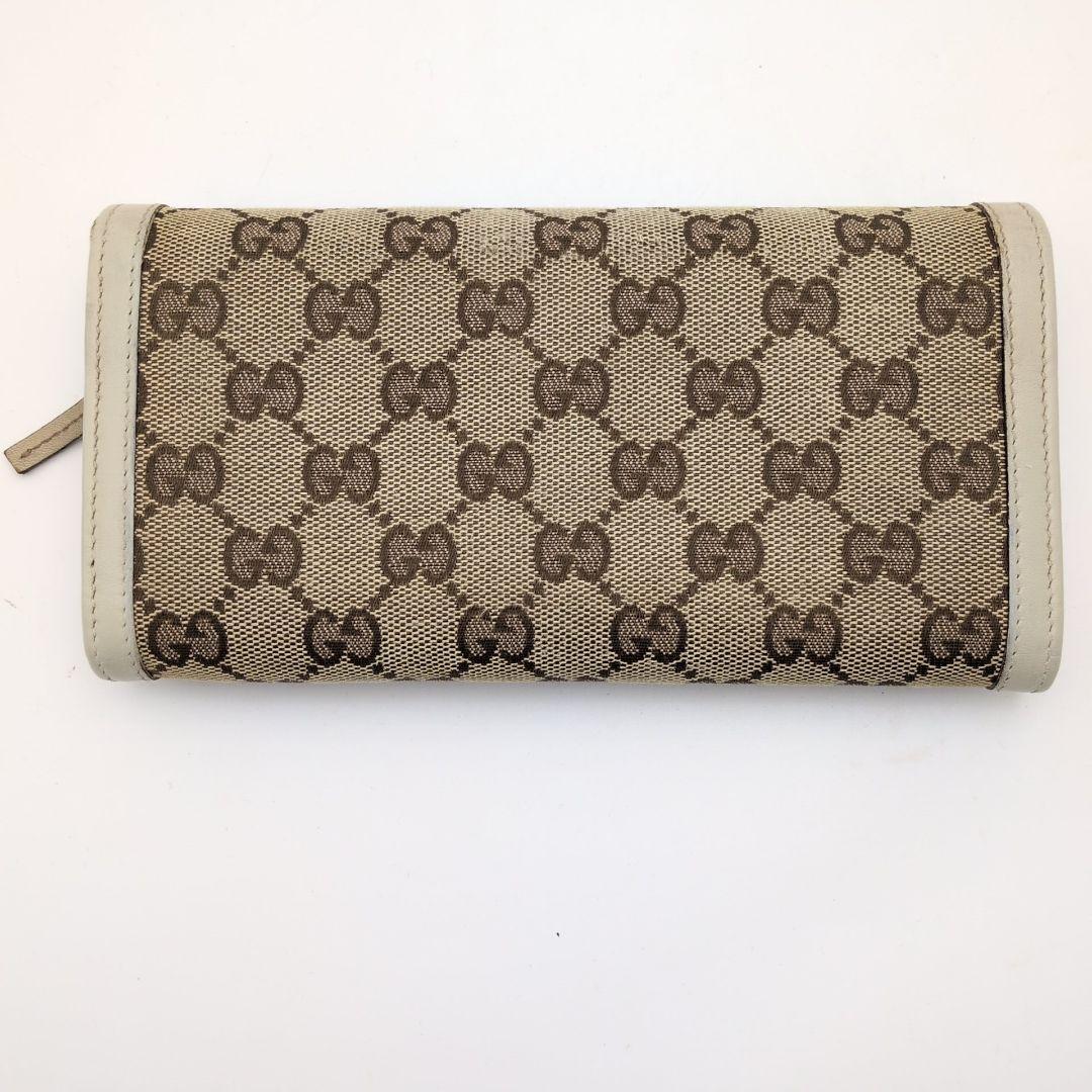 GUCCIグッチ 長財布 GG柄 インターロッキング ロゴ金具