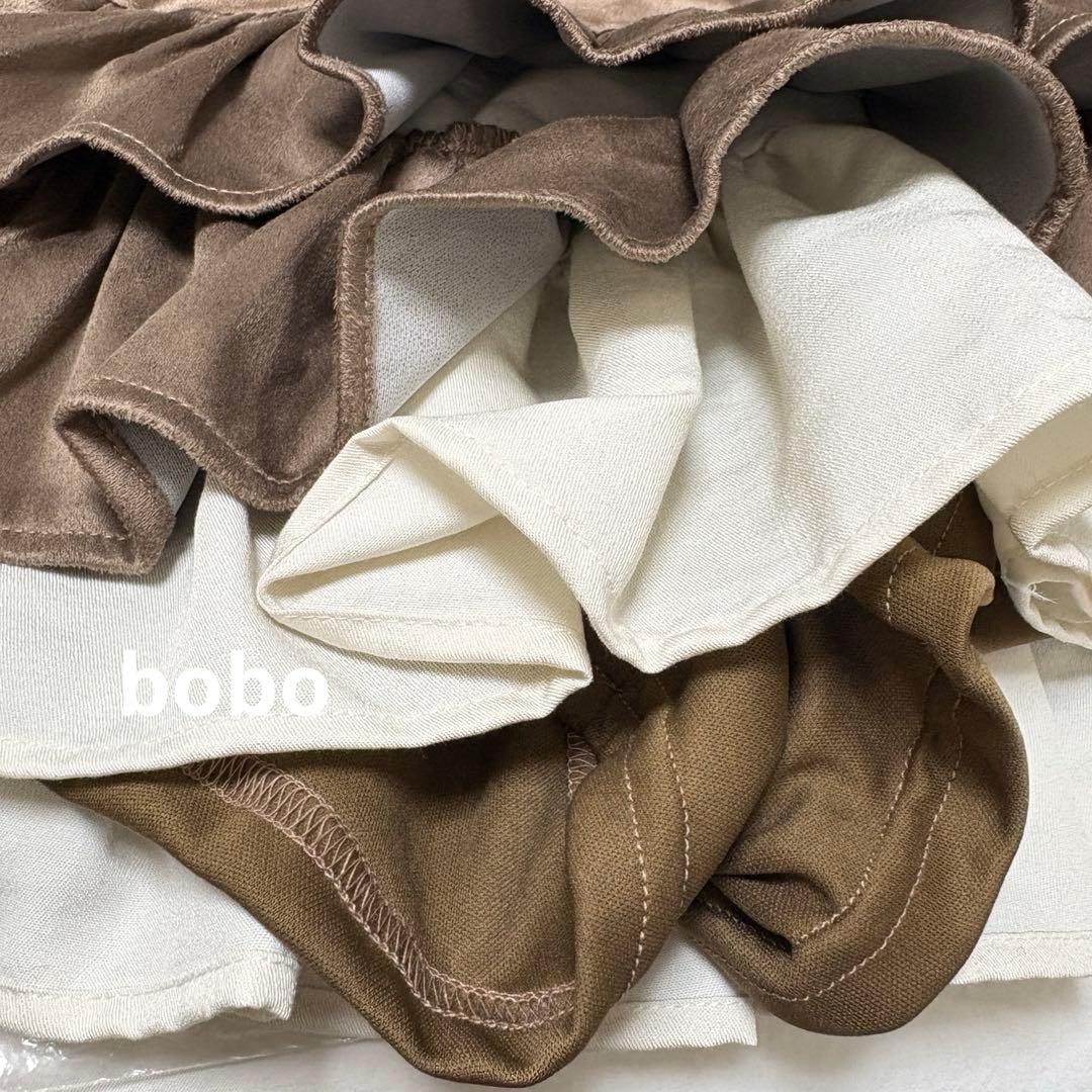 andmary Mel gather skirt brown Mサイズ